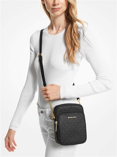 michael michael kors jet set medium nylon crossbody bag|Michael Kors jet set vanilla.